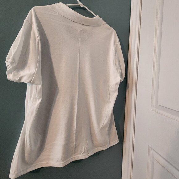 Women's White Golf Shirt, Jerzeez, Size 2XL, NWT - Picture 2 of 4